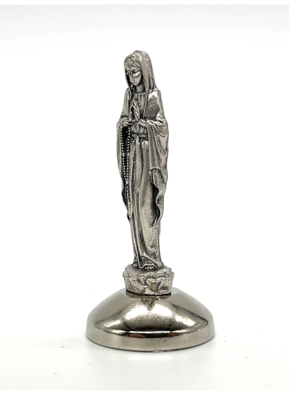 Imagem miniatura Nossa Senhora de Lourdes em metal