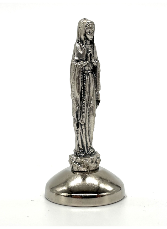 Imagem miniatura Nossa Senhora de Lourdes em metal