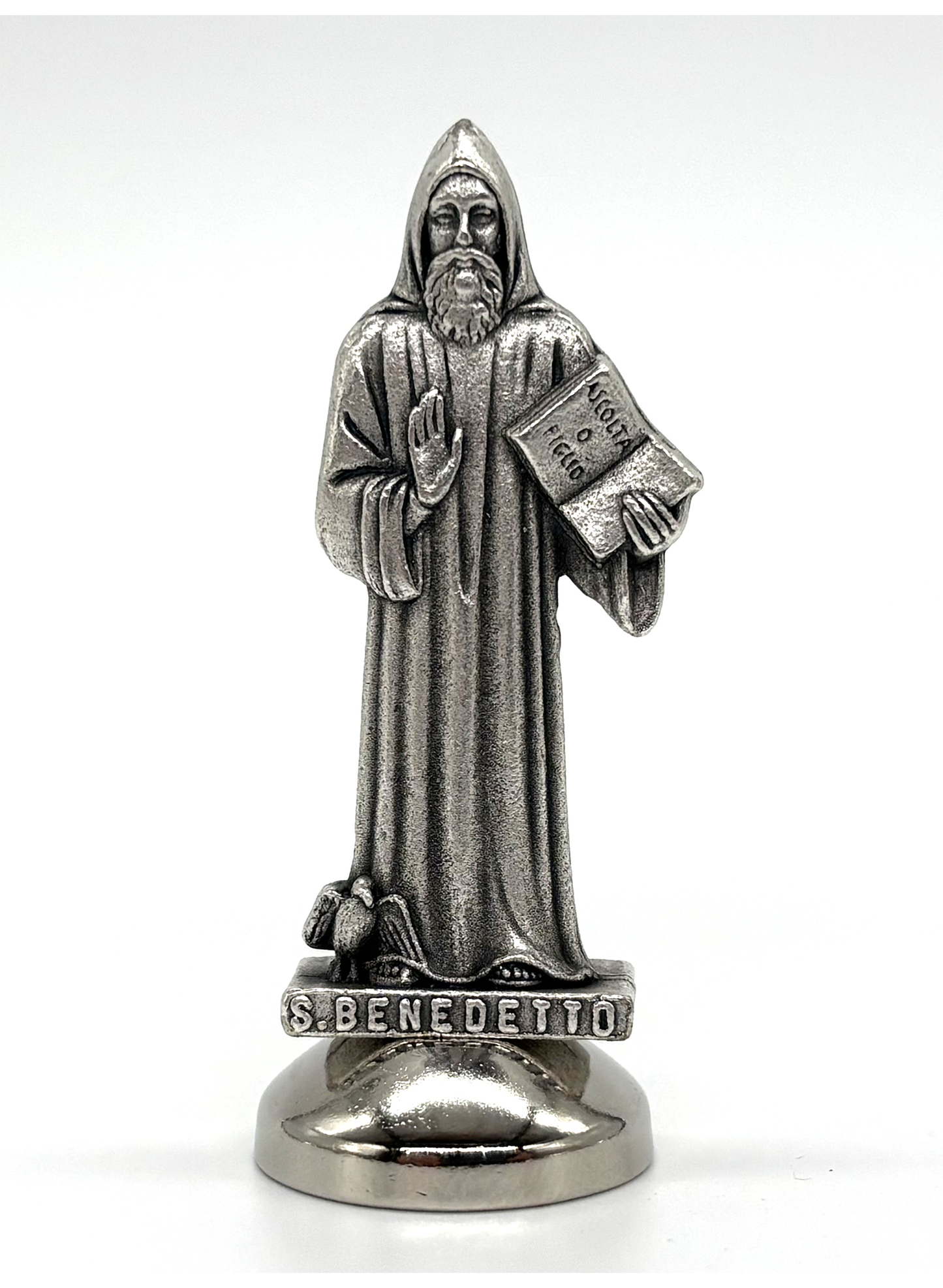 Imagem miniatura São Bento em metal