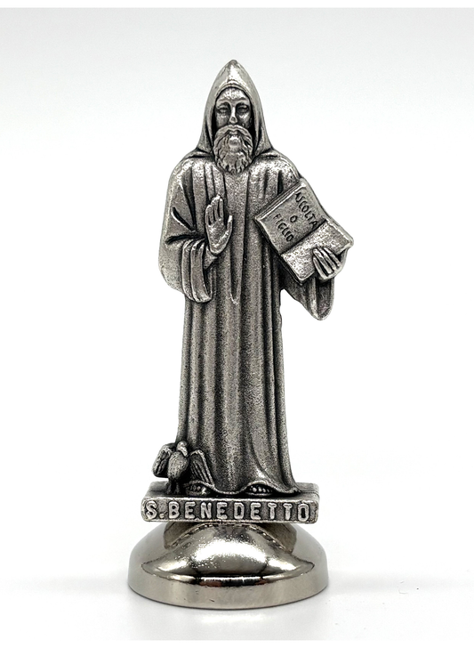 Imagem miniatura São Bento em metal