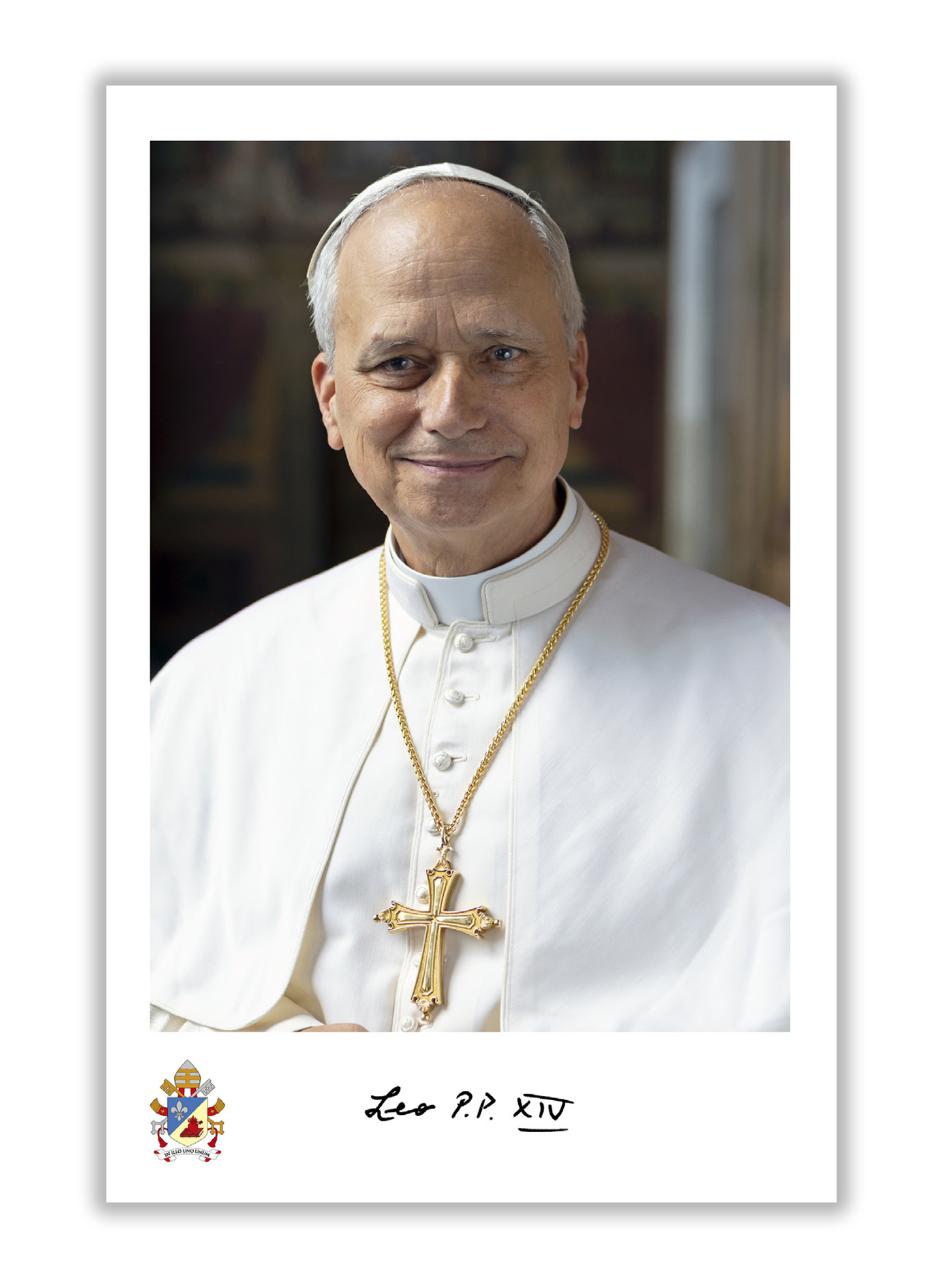 Pagela Papa Leão XIV - Foto oficial - 10 un.