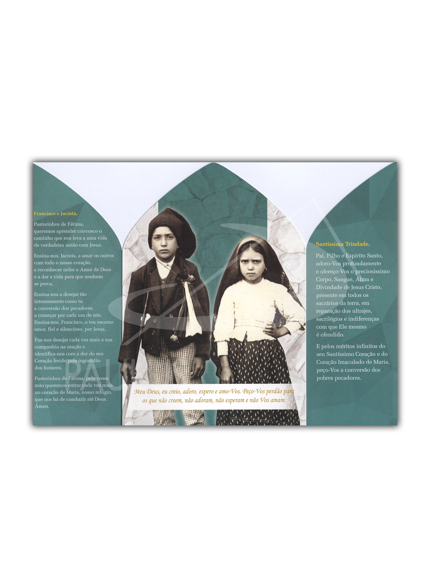 Oratório a São Francisco e Santa Jacinta Marto