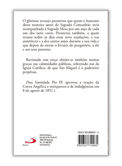 Pagela Terço a São Miguel ou Coroa Angélica