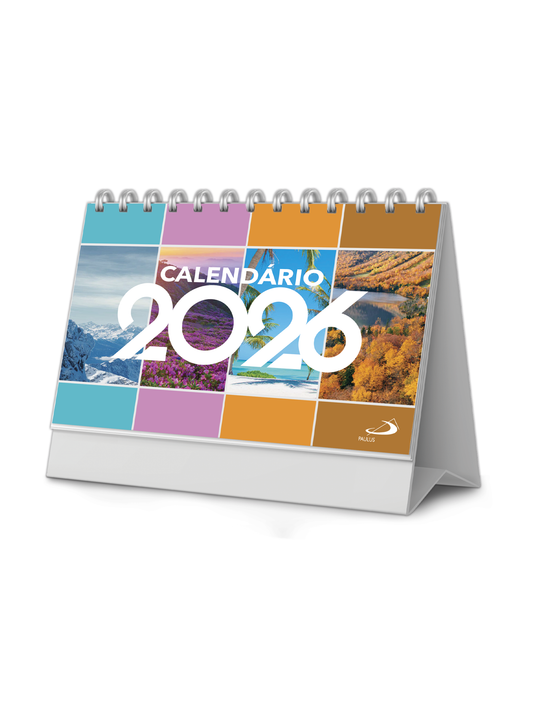 Calendário de mesa 2026 - Mensagens