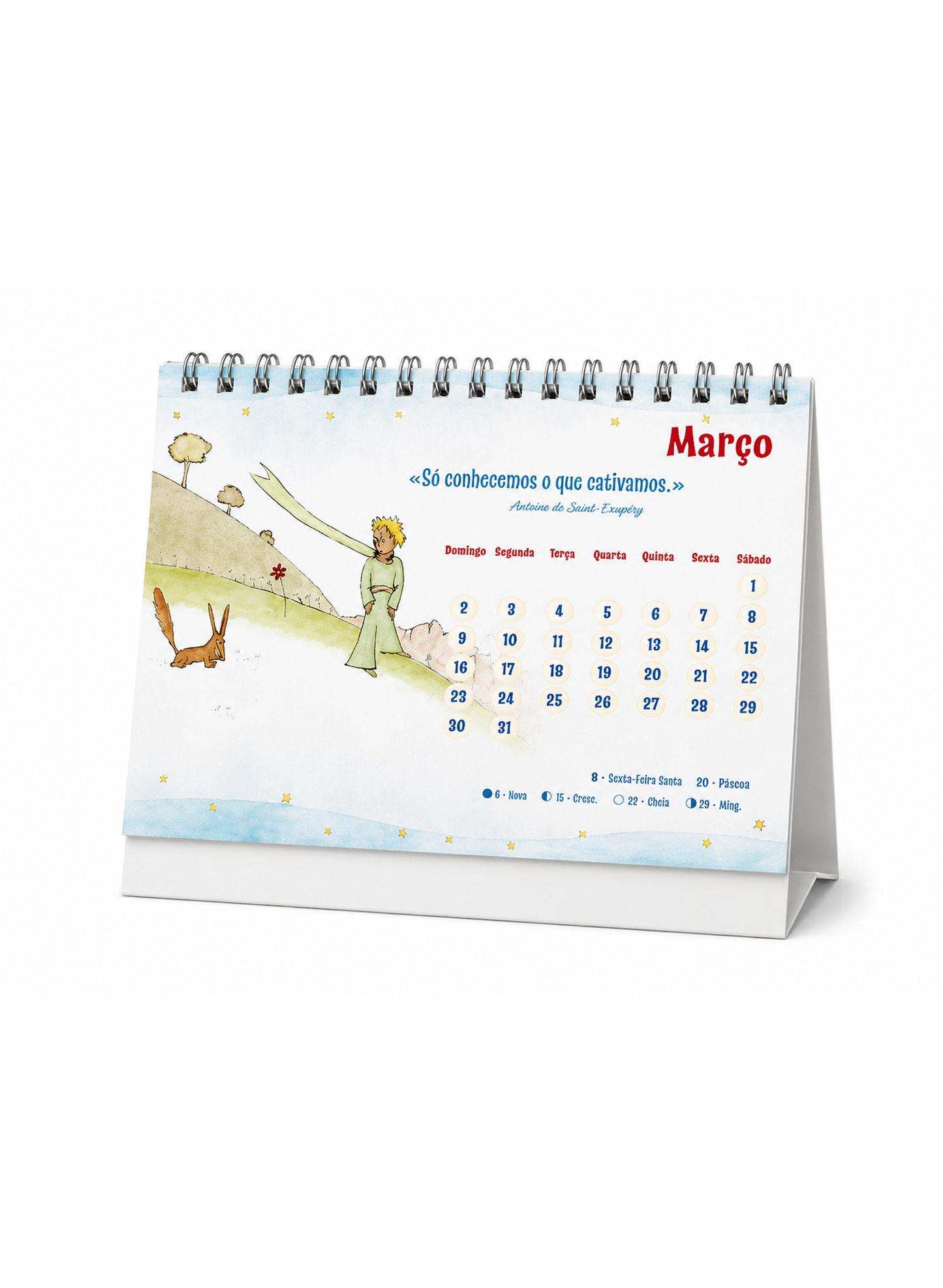 Calendário de Mesa 2027 – O Principezinho