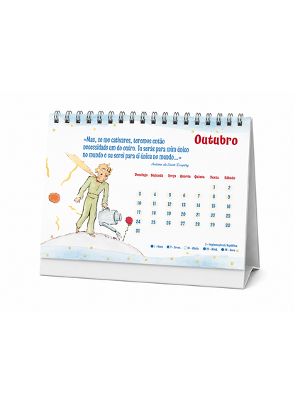 Calendário de Mesa 2027 – O Principezinho