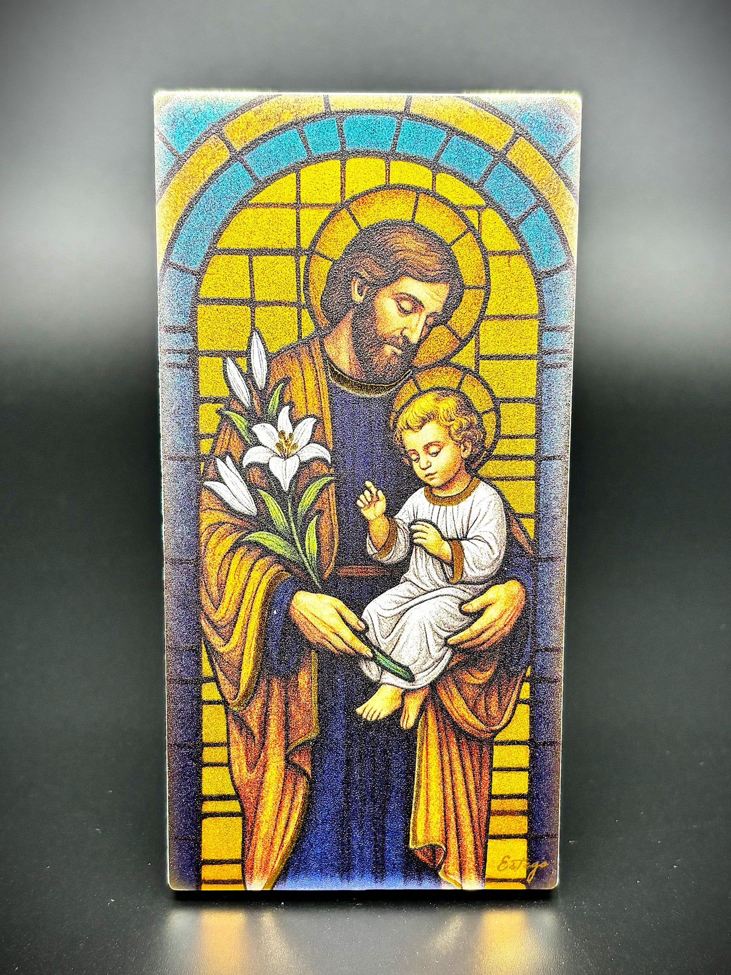 Quadro São José em madeira