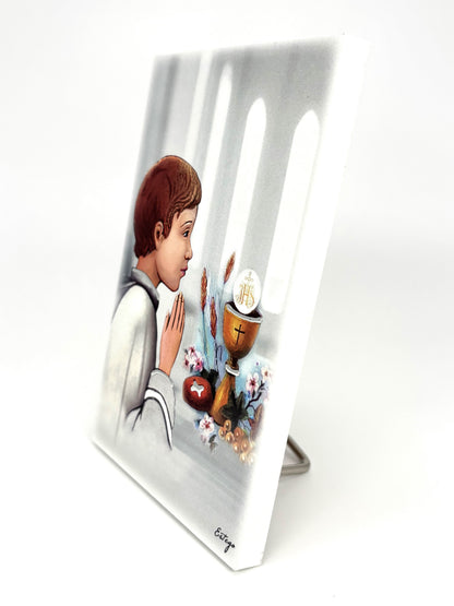 Quadro Primeira Comunhão - Menino