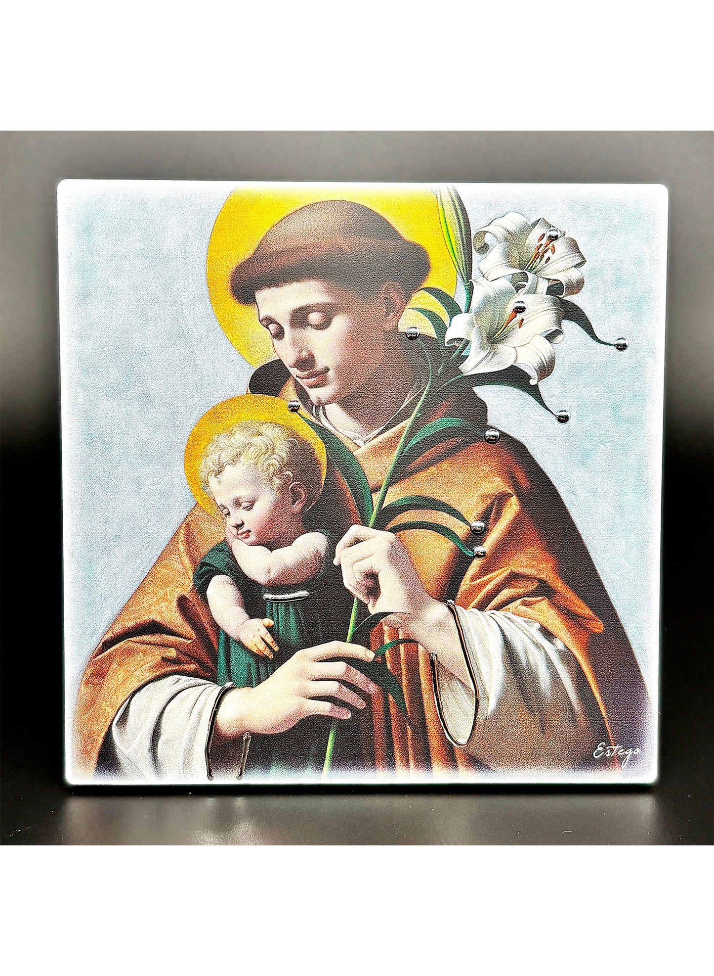 Quadro Santo António de Lisboa em madeira