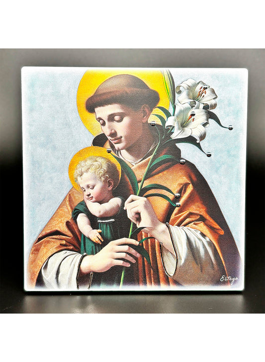 Quadro Santo António de Lisboa em madeira
