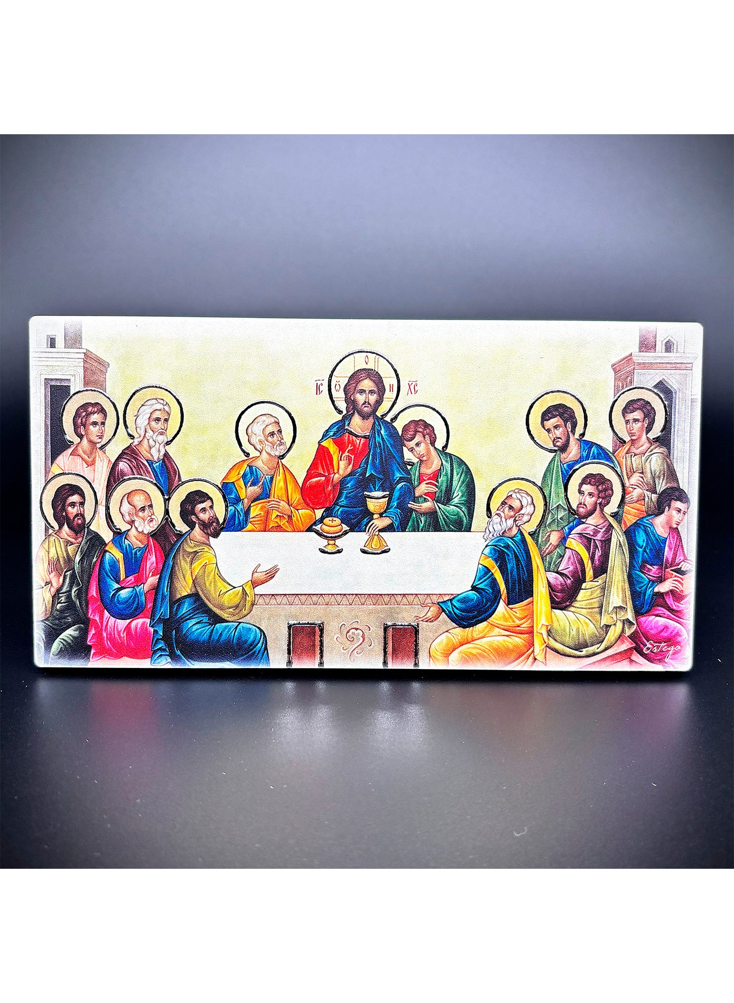 Quadro Última Ceia em madeira - Ícone