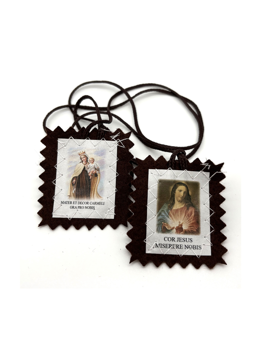 Escapulário do Carmo em tecido