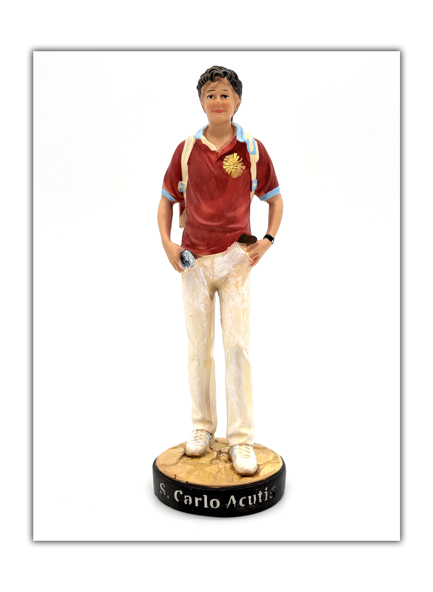 Carlo Acutis – Imagem em resina - 16 cm
