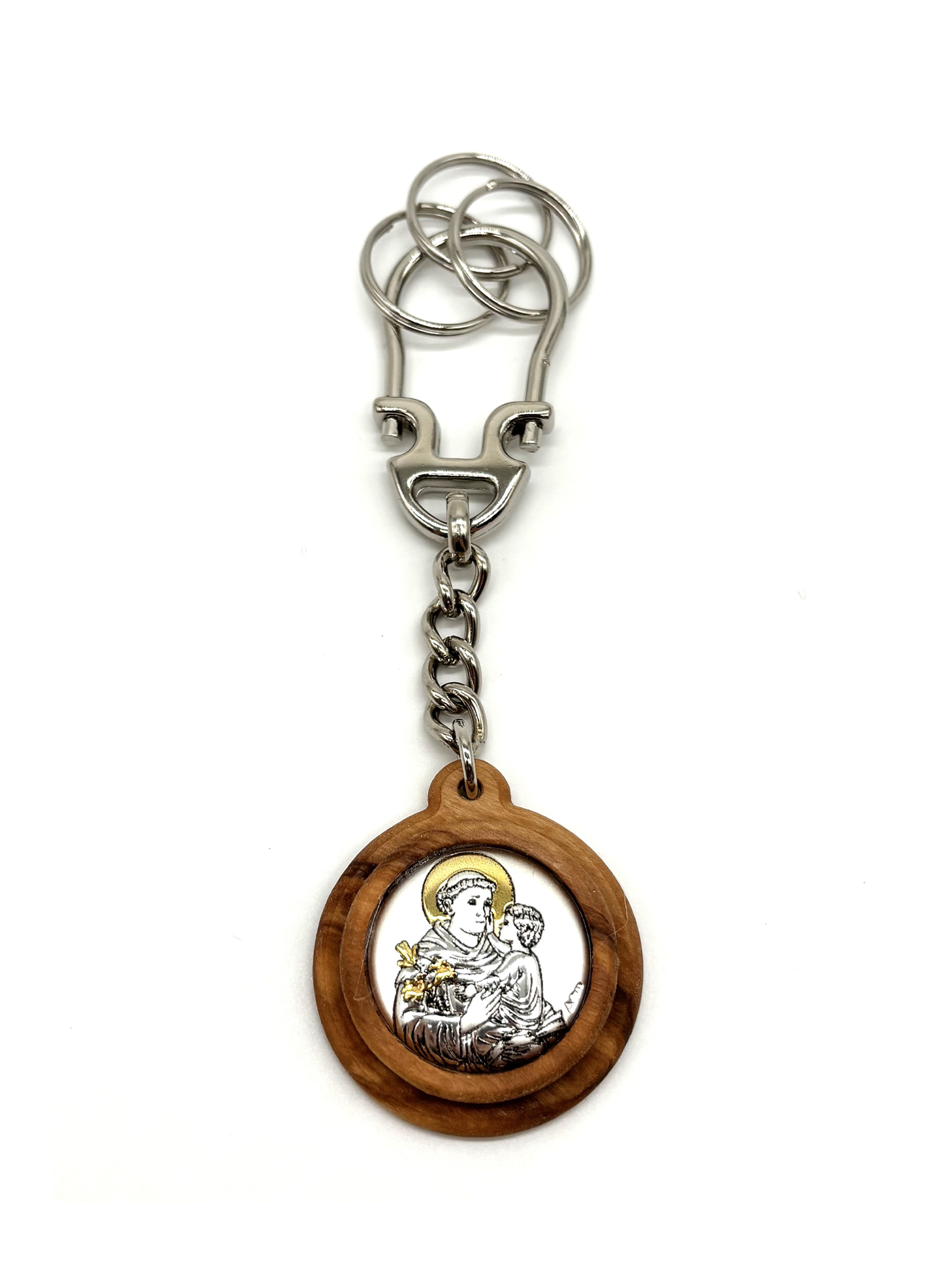 Porta-chaves em madeira de oliveira