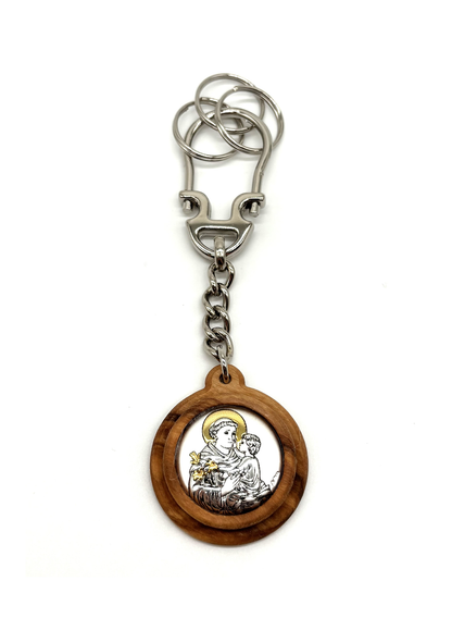 Porta-chaves em madeira de oliveira