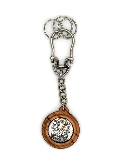 Porta-chaves em madeira de oliveira
