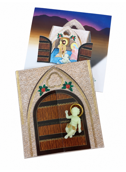 Cartão Presépio dobrável