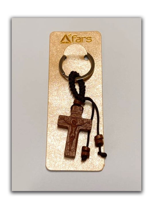 Porta-chaves Cruz esculpida