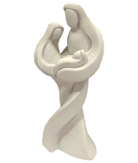 Estatueta abstrata da Sagrada Família