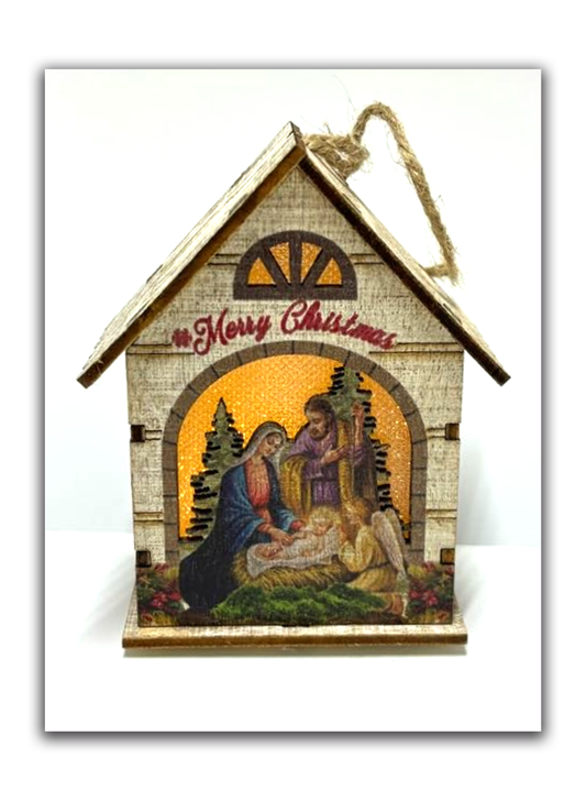 Cabana - Sagrada Família - Enfeite para Árvore de Natal
