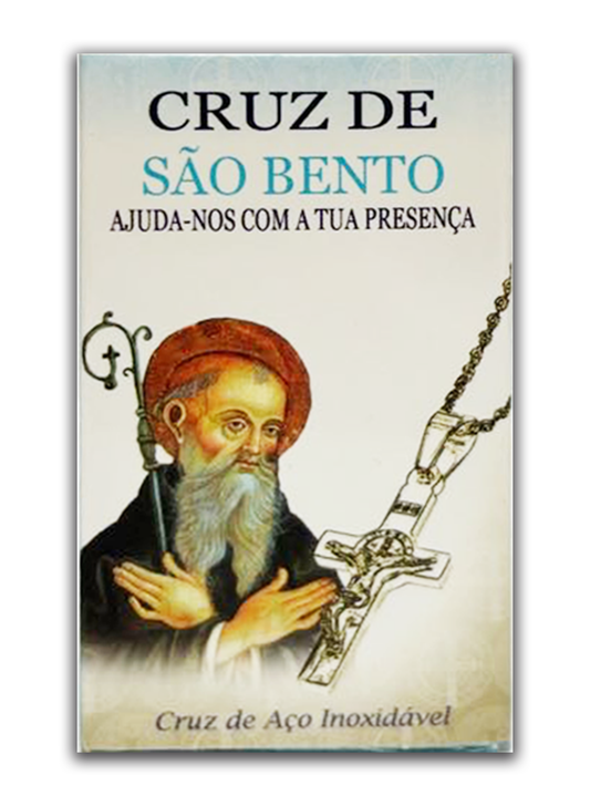 Colar com medalha de São Bento