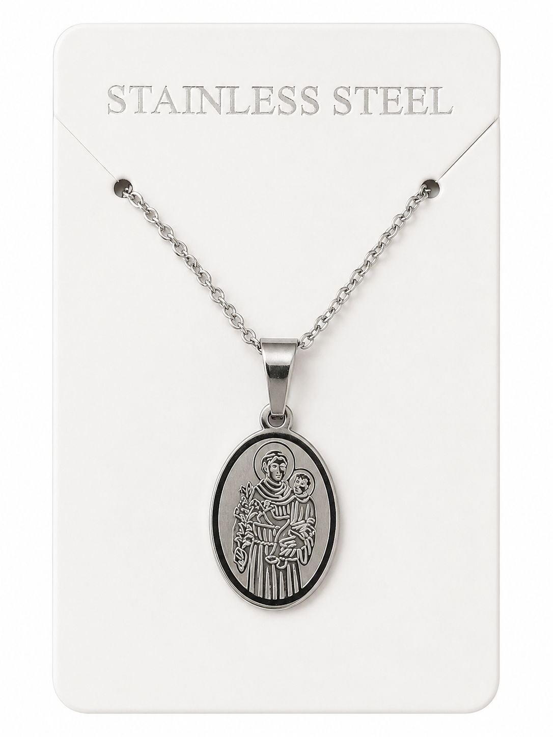 Colar com medalha de Santo António