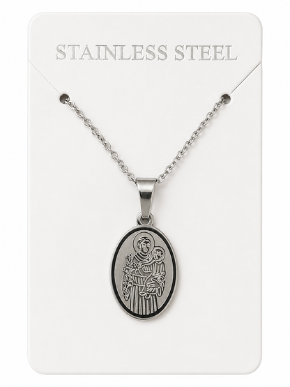 Colar com medalha de Santo António