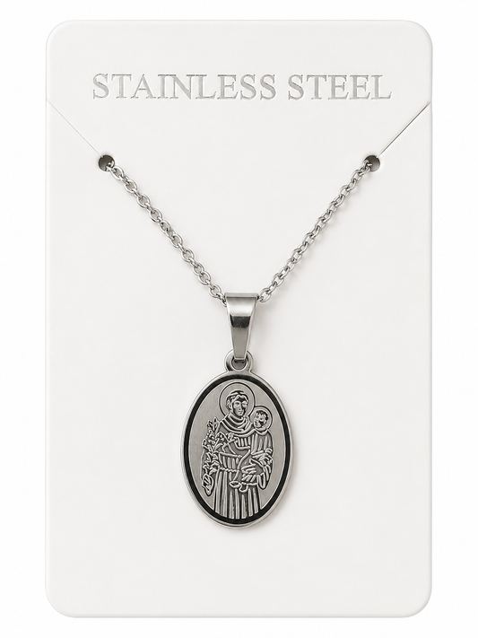 Colar com medalha de Santo António