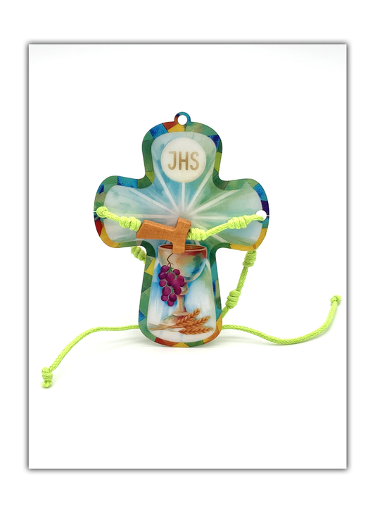 Cruz Primeira Comunhão com Pulseira