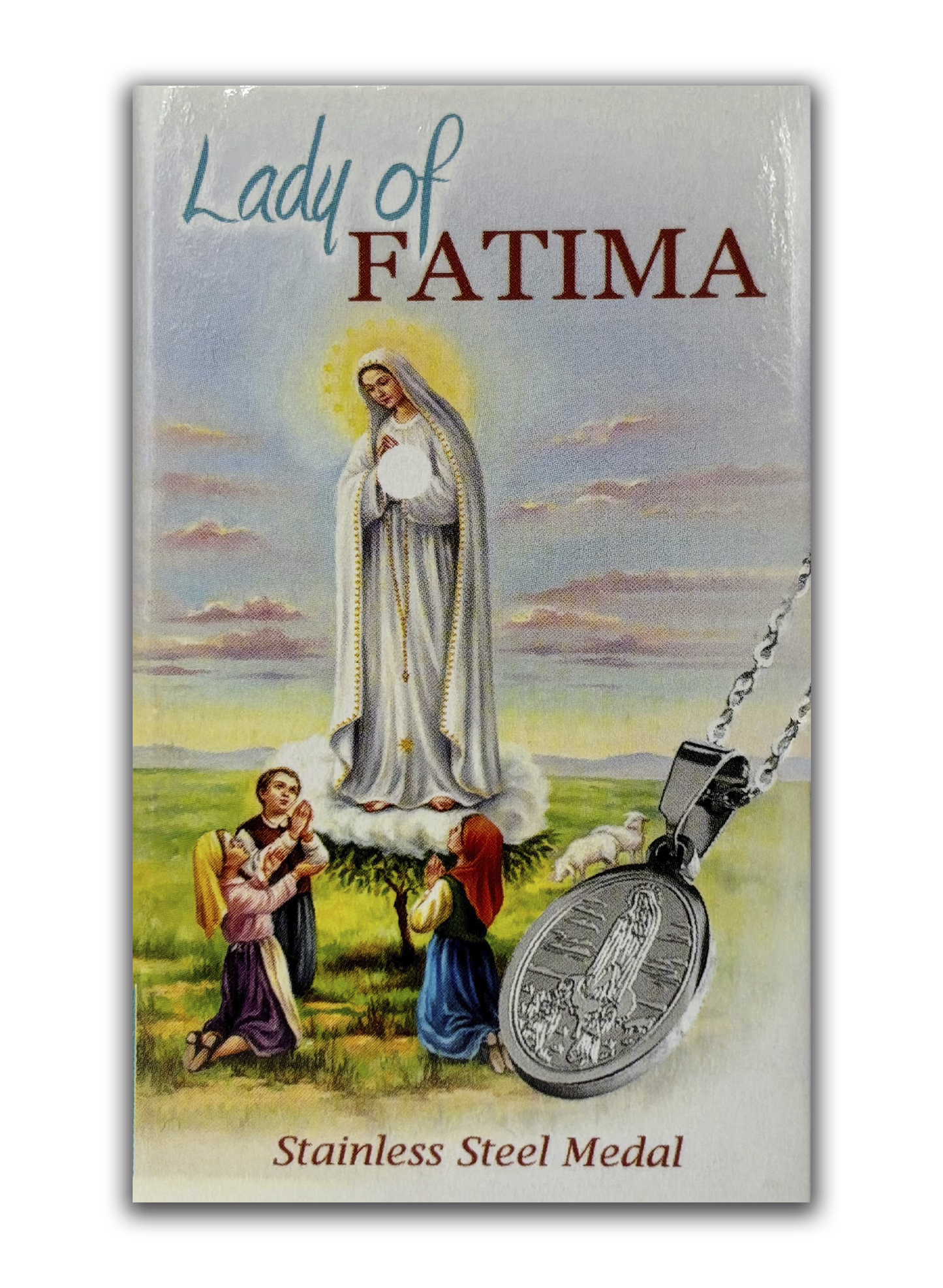 Colar com medalha de Nossa Senhora de Fátima