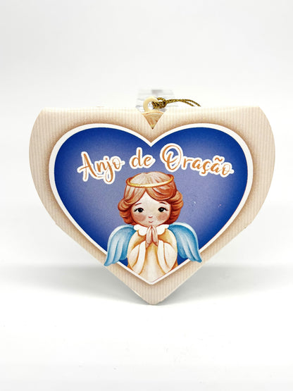Enfeite de Natal e íman Anjo de Oração