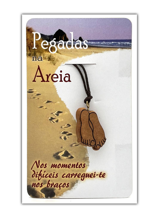 Colar fio - Pegadas na Areia
