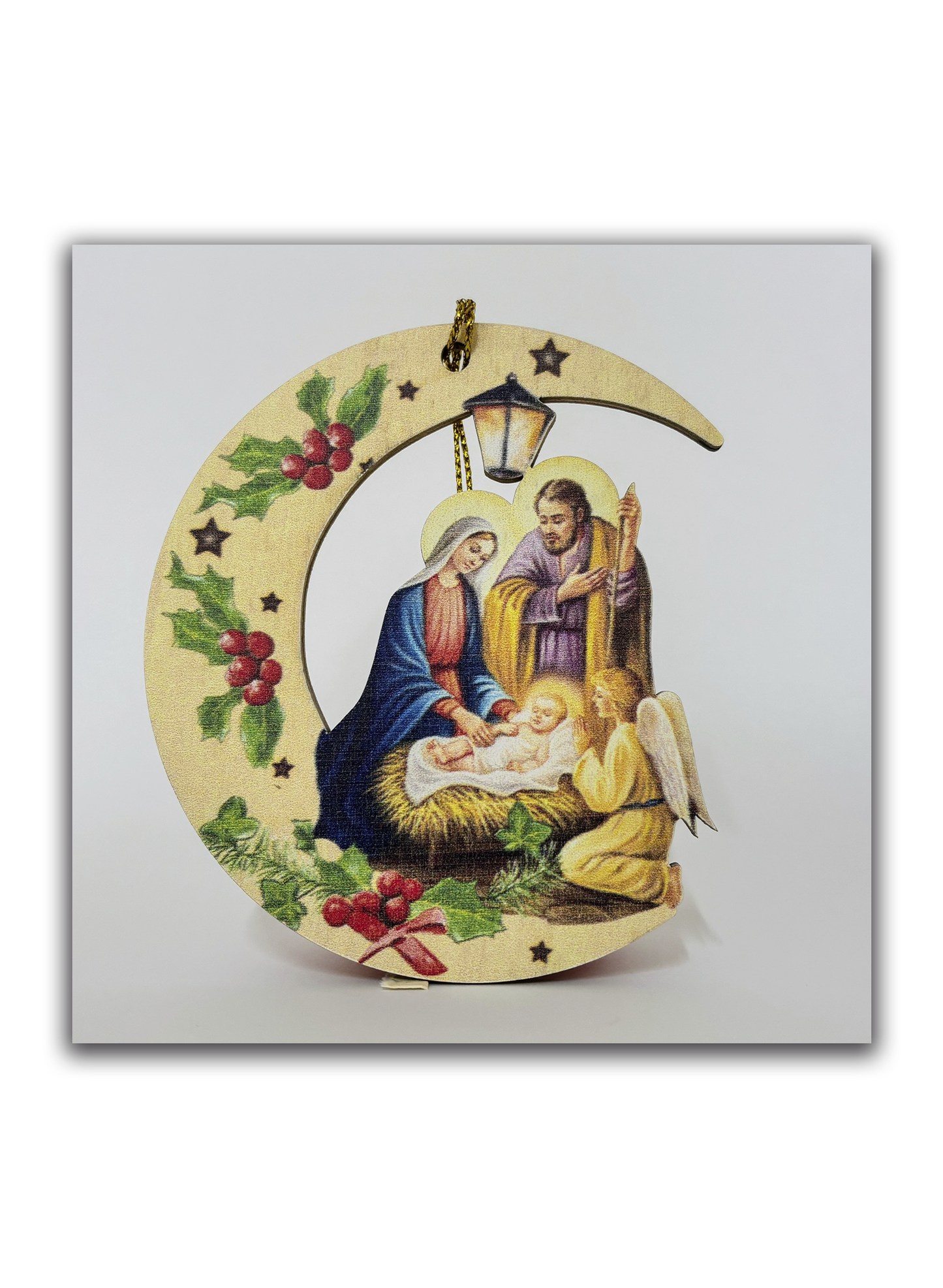 Sagrada Família - Enfeite para Árvore de Natal - Embalagem para oferta