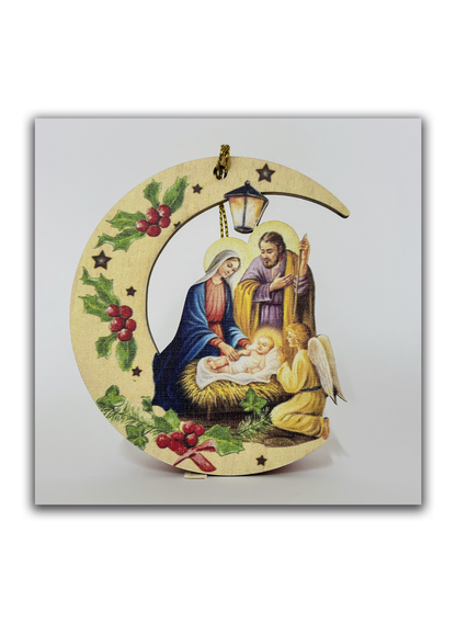 Sagrada Família - Enfeite para Árvore de Natal - Embalagem para oferta