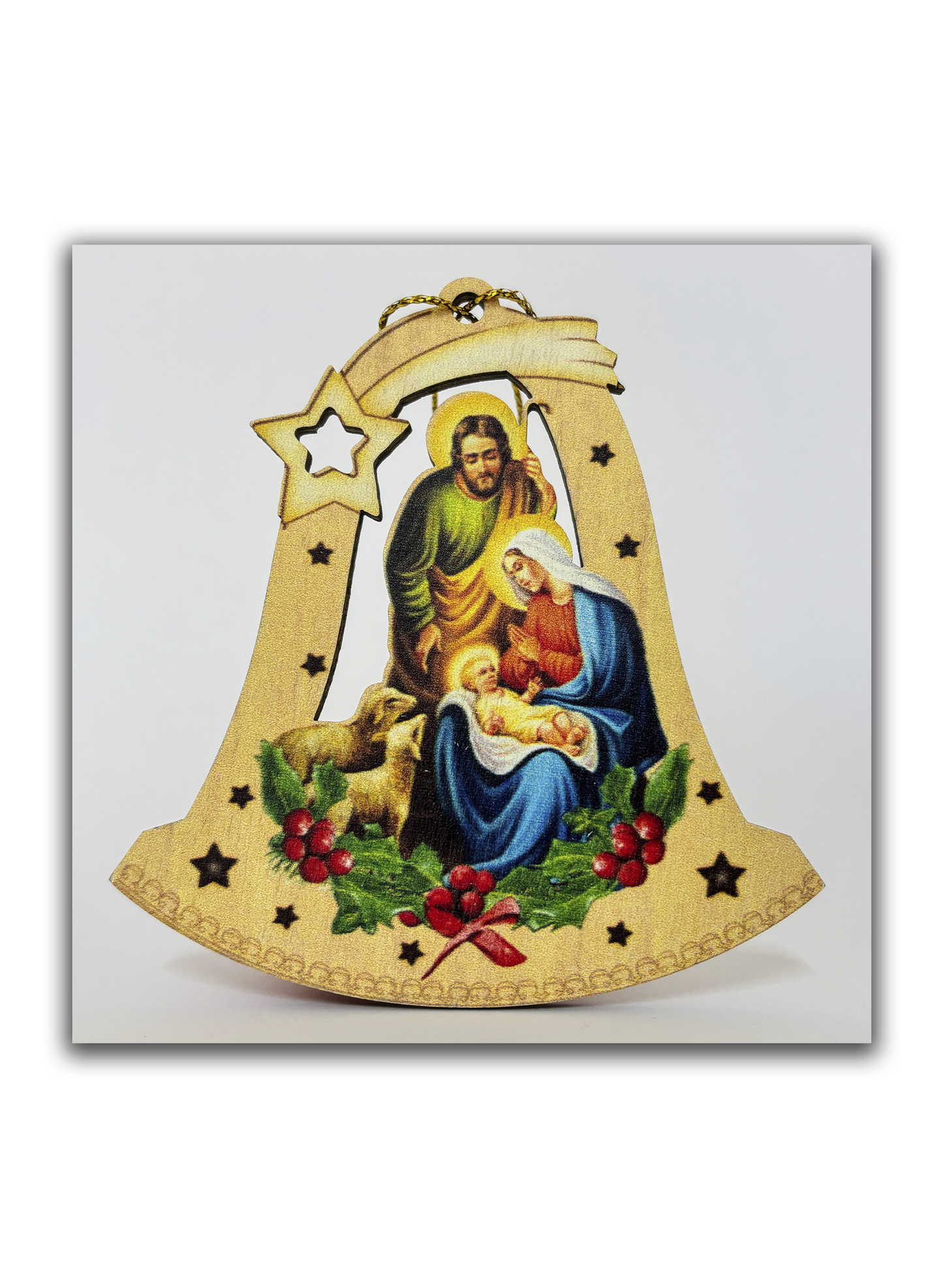 Sagrada Família - Enfeite para Árvore de Natal - Embalagem para oferta