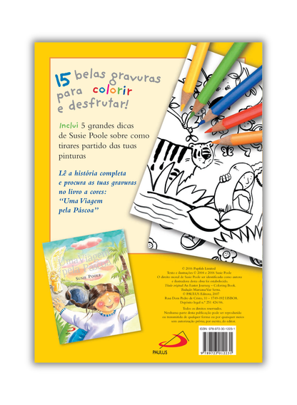 Uma viagem pela Páscoa (livro para colorir)
