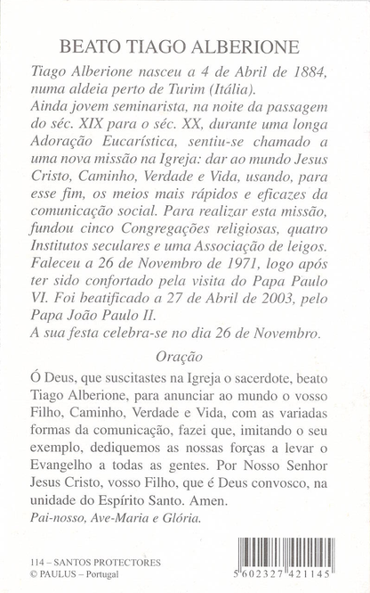 Pagela Beato Tiago Alberione - 25 un.