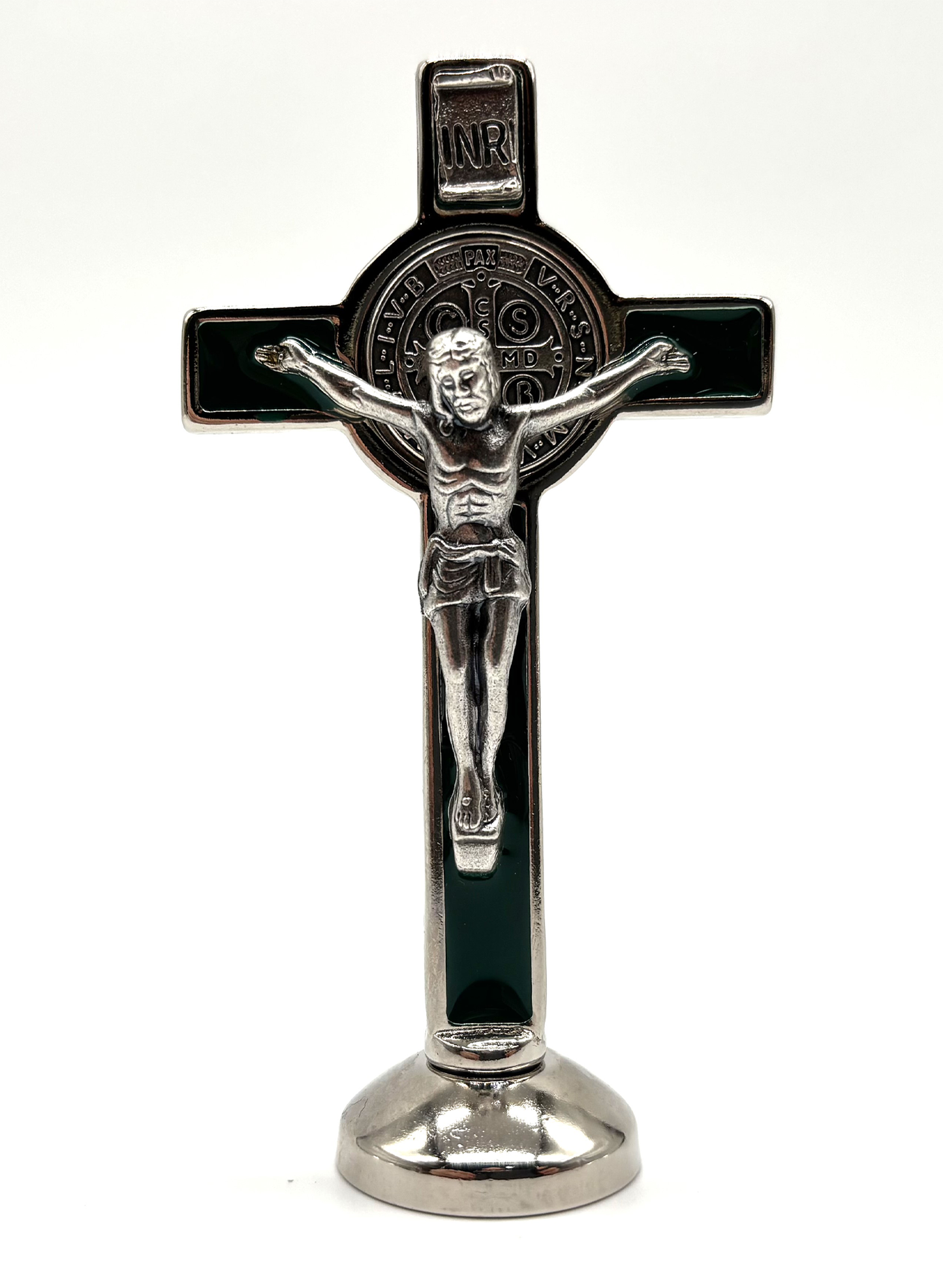 Crucifixo com Medalha de São Bento com base