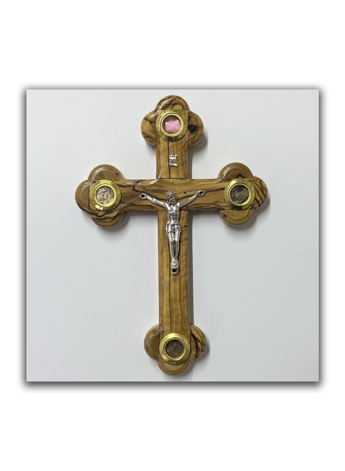 Cruz da Terra Santa em madeira de oliveira