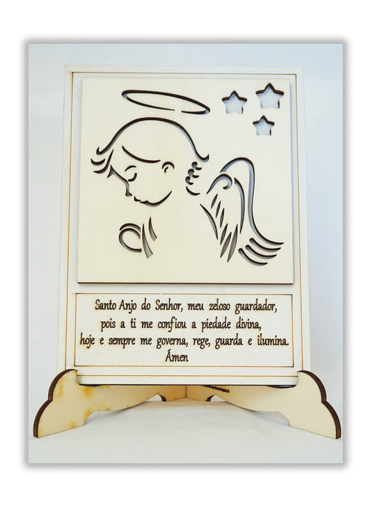 Quadro - Oração Anjo da Guarda