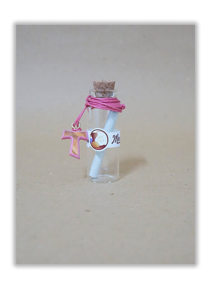 Garrafa com mensagem - Primeira Comunhão