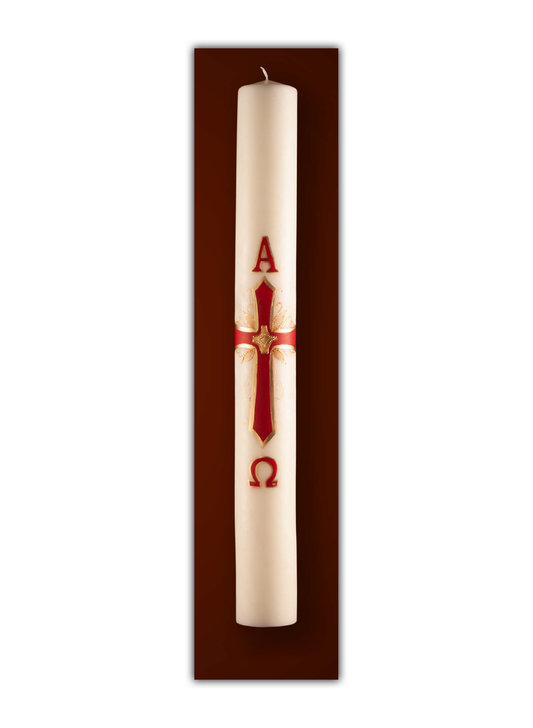 Círio Pascal – Modelo Cruz Ornamental