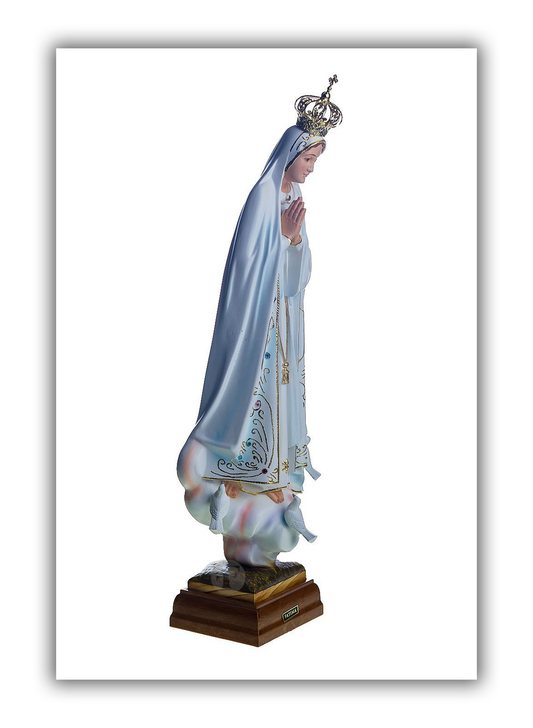 Imagem Nossa Senhora de Fátima - pintura clássica - 45 cm