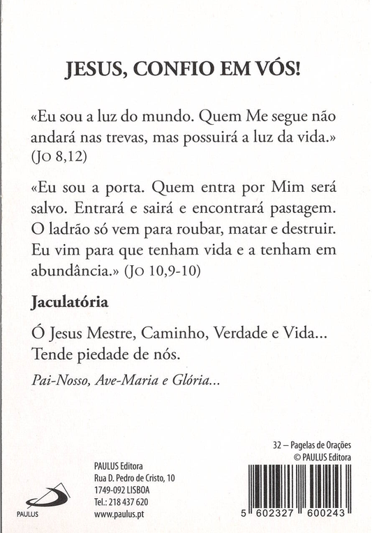 Pagela Jesus, confio em Vós! - 25 un.