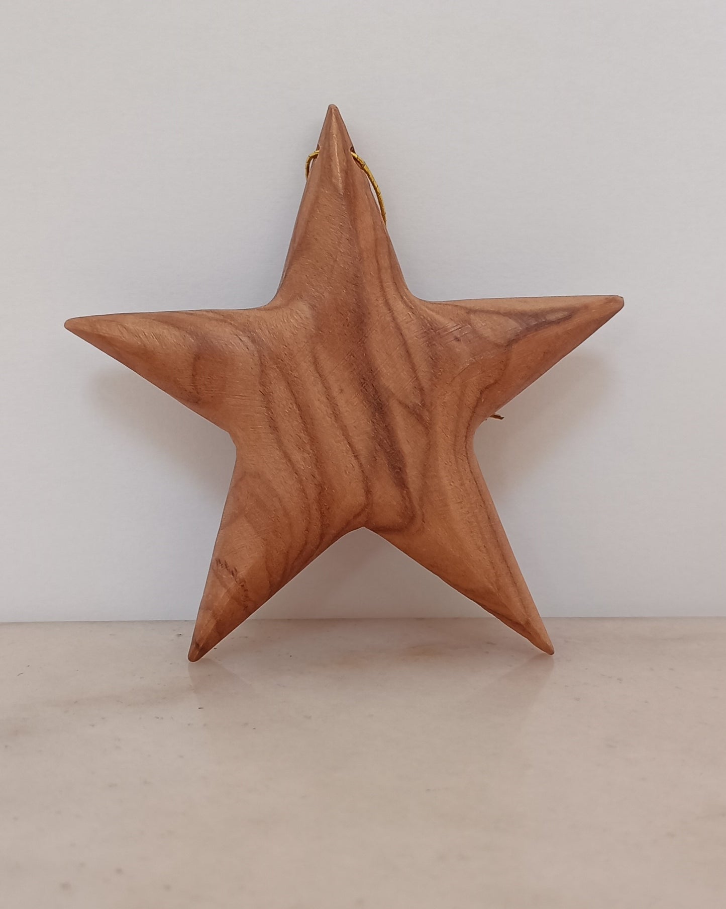 Estrela em madeira de oliveira