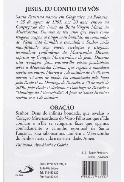 Pagela Jesus, eu confio em Vós - 25 un.