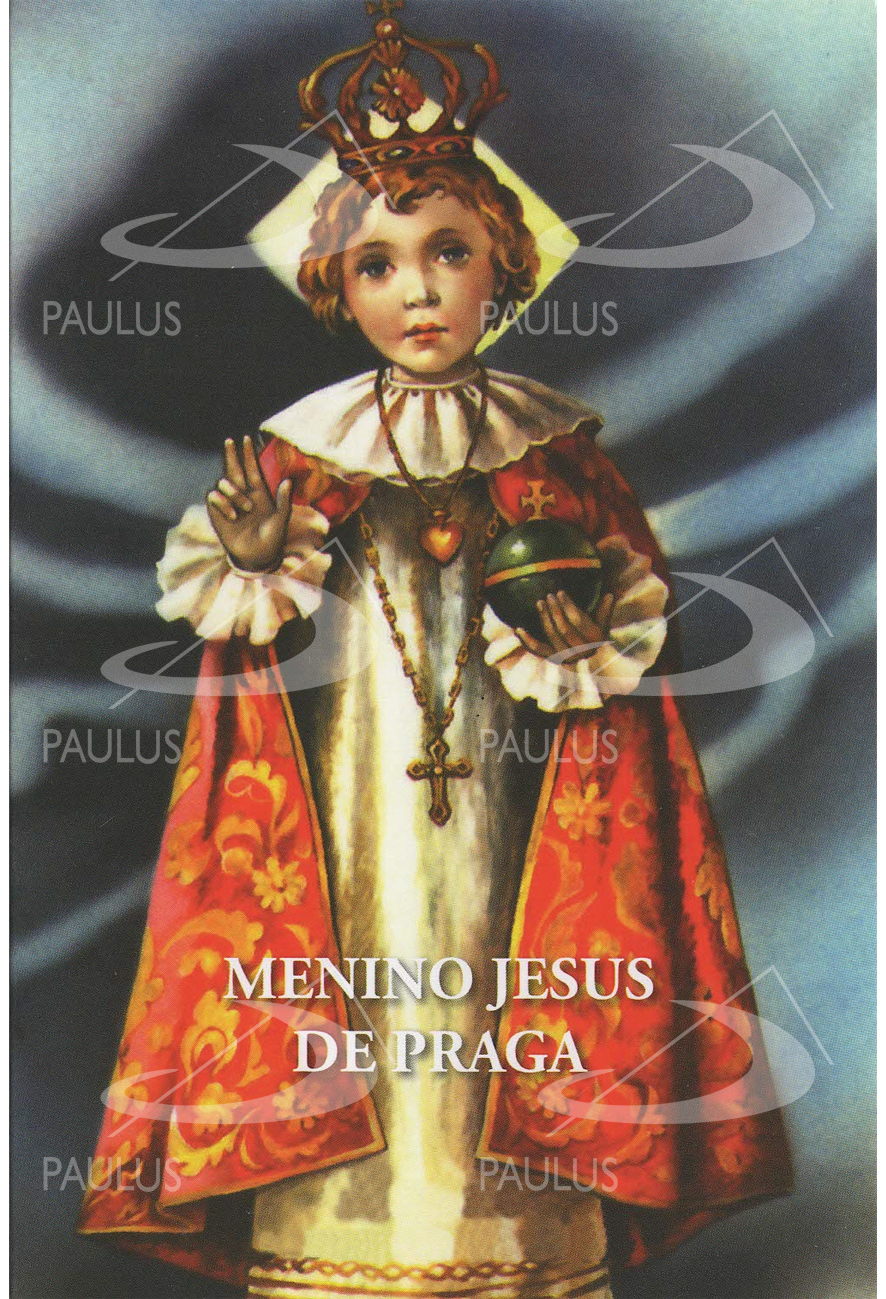 Pagela Menino Jesus de Praga - Pacote com 10 un.