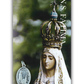 Pagela com medalha de Nossa Senhora de Fátima