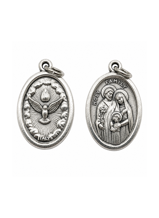 Medalha Espírito Santo e Sagrada Família