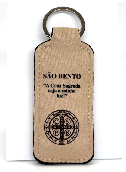Porta-chaves dezena em tecido São Bento